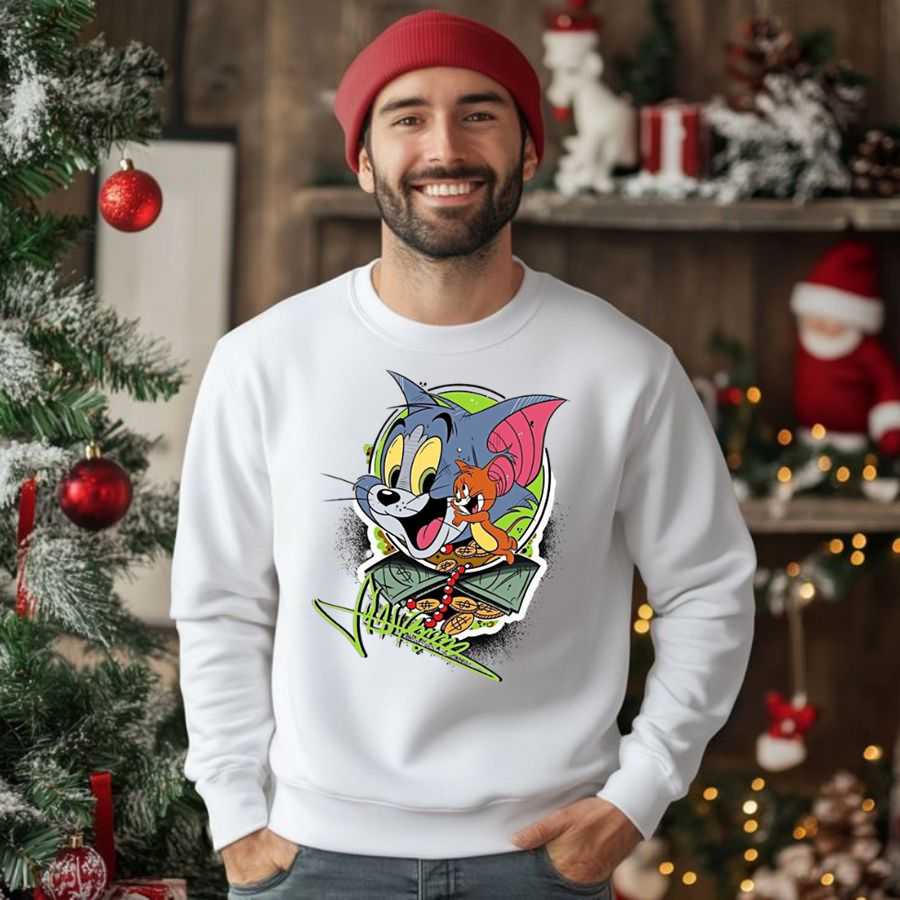 Tom & Jerry Rich Life - Money Stack Streetwear Sweatshirt 2 Tom & Jerry Rich Life - Money Stack Streetwear Sweatshirt 2